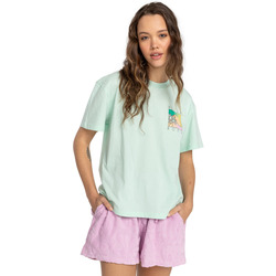 Vêtements Femme T-shirts manches courtes Billabong Hello Sun Vert
