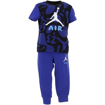 Vêtements Garçon T-shirts manches courtes girls Nike Jdb lil champ aop tee and pant Bleu