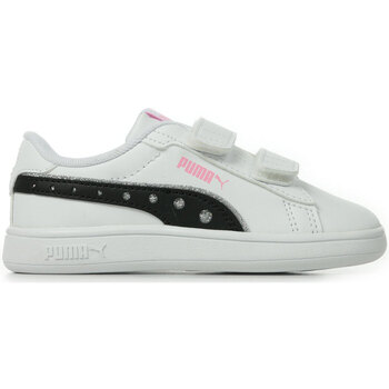 Chaussures Fille Baskets mode AOP Puma Smash 3.0 Dance Party V In Blanc