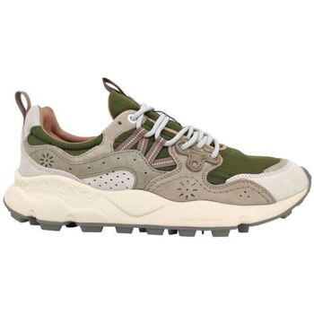 baskets flower mountain  baskets yamano 3 homme off white/military/green 