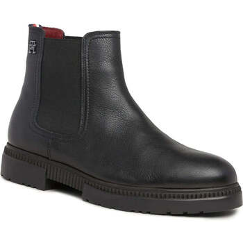 Chaussures Homme Boots Tommy Sleeve Hilfiger comfort cleated thermo booties Noir