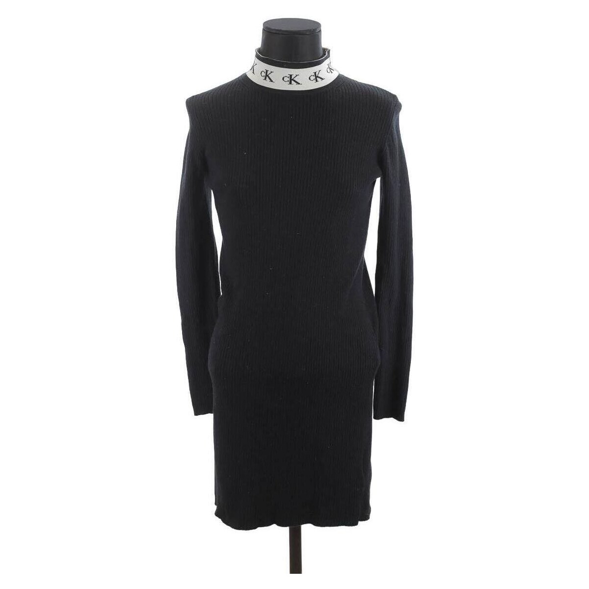 Vêtements Femme Robes Calvin Klein Jeans Robe en laine Noir