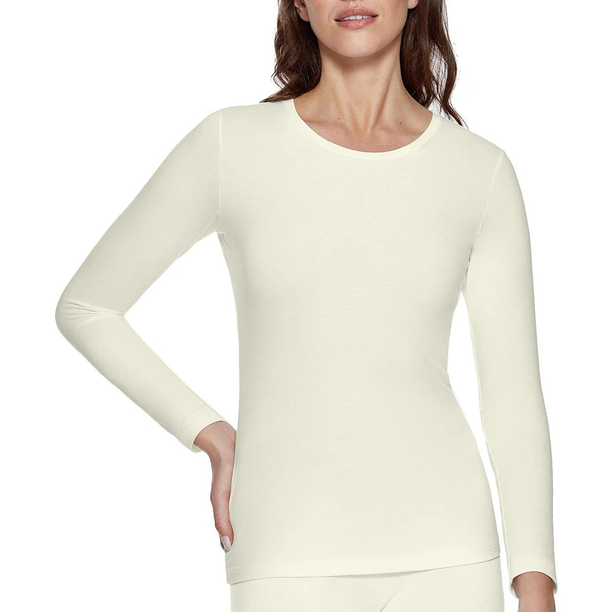 Vêtements Femme Diesel shortsleeve leather shirt Premium Wool Blanc