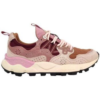 Chaussures Femme Baskets mode Flower Mountain Yamano Suede Pony Nylon Femme Femme Cipria/Cuoio/Brown Rose