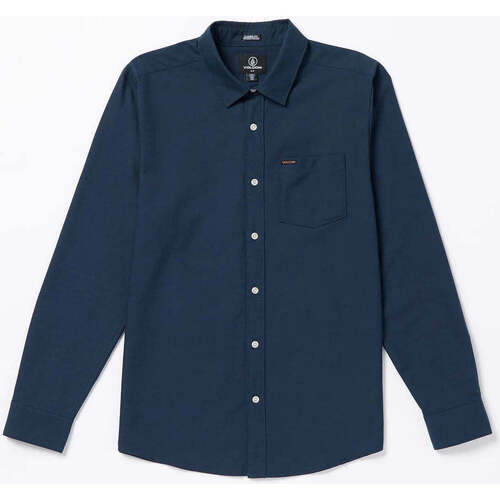 Vêtements Homme Chemises manches longues Volcom Camisa Manga Larga  Veeco Oxford - Navy Bleu