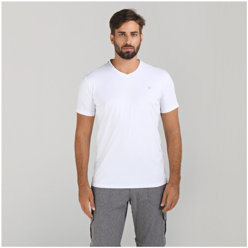 Vêtements Homme T-shirts manches courtes Uv Line Classics Blanc