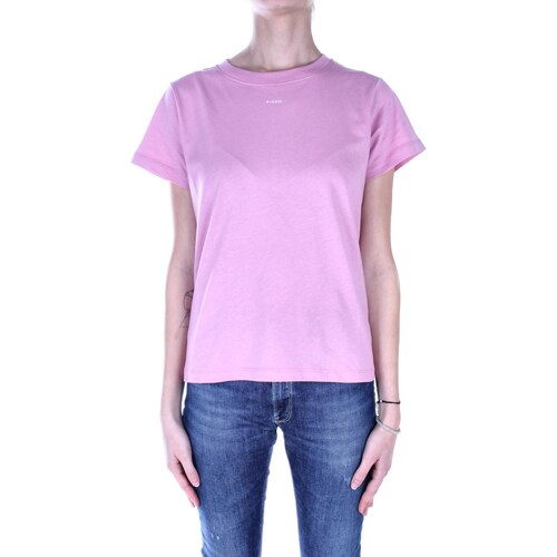 Vêtements Femme Pinko Up T-shirt Love Birds Pinko 100373 A1N8 Rose