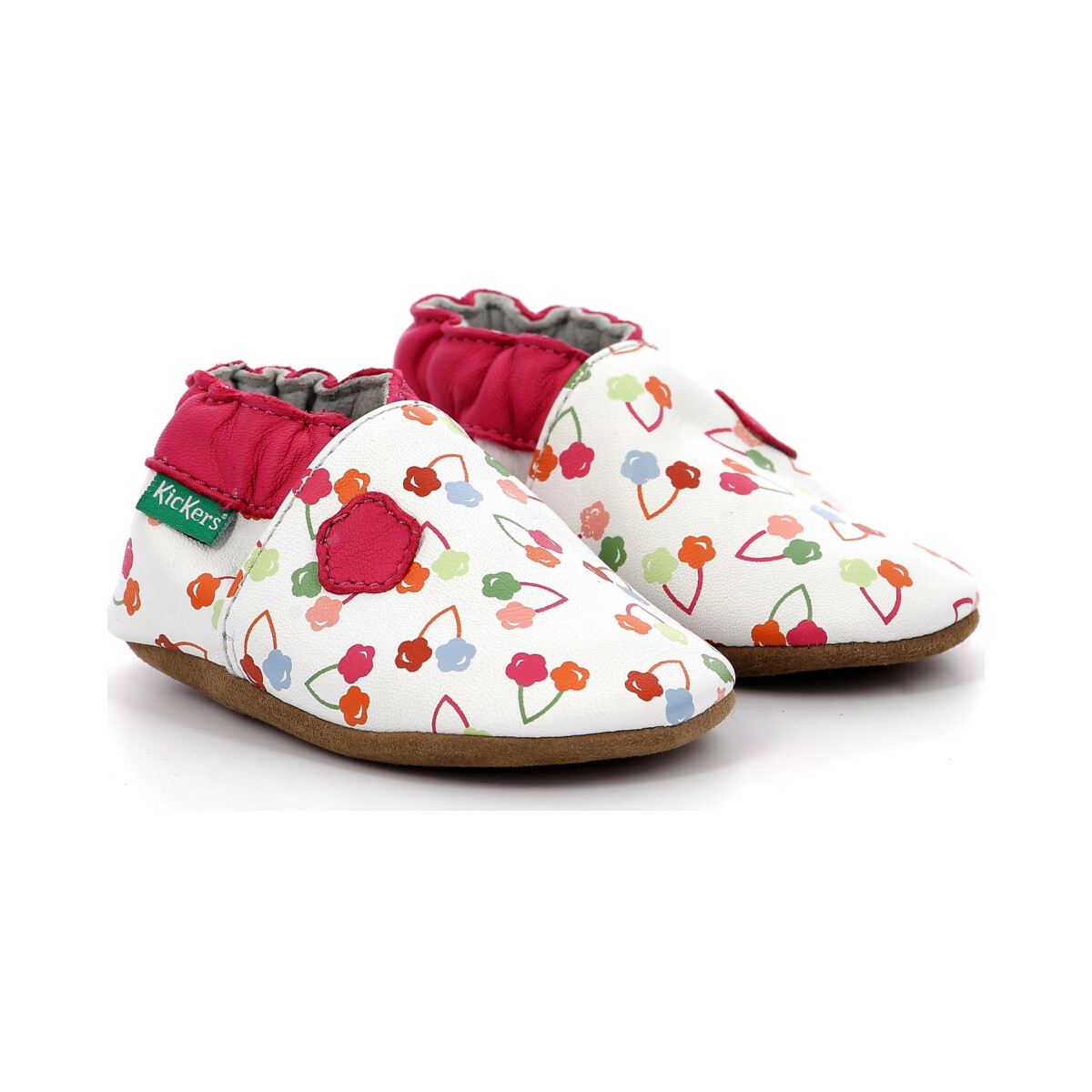 Chaussures Fille Chaussons bébés Kickers Kickbaby Blanc