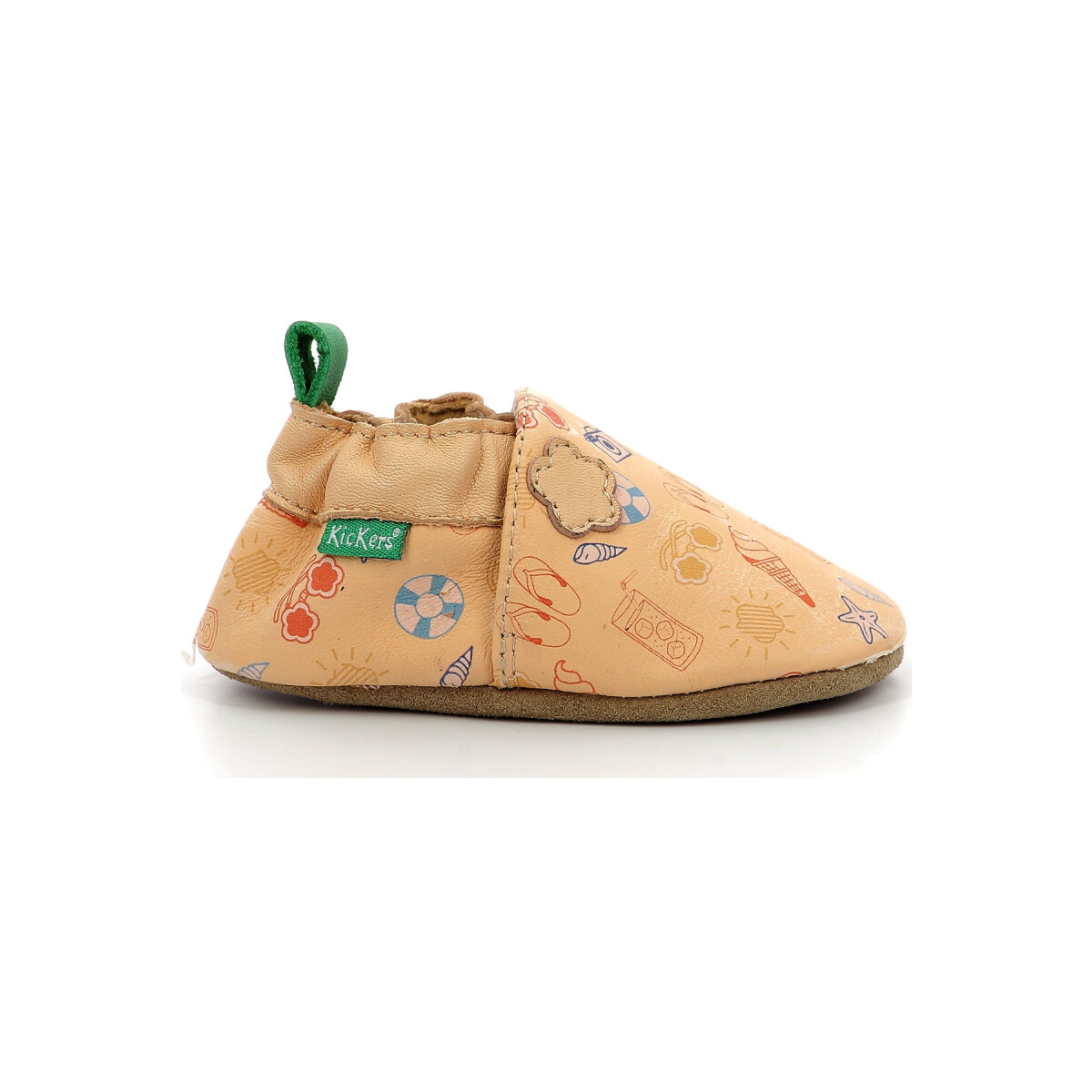 Chaussures Fille Chaussons bébés Kickers Kickbaby Beige