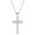 Montres & Bijoux Femme Colliers / Sautoirs Swarovski Collier  Cross pavé Blanc