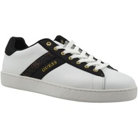 Chaussures Homme Multisport Guess Sneaker Uomo White Brown Ochre FMPNOILEA12 Blanc