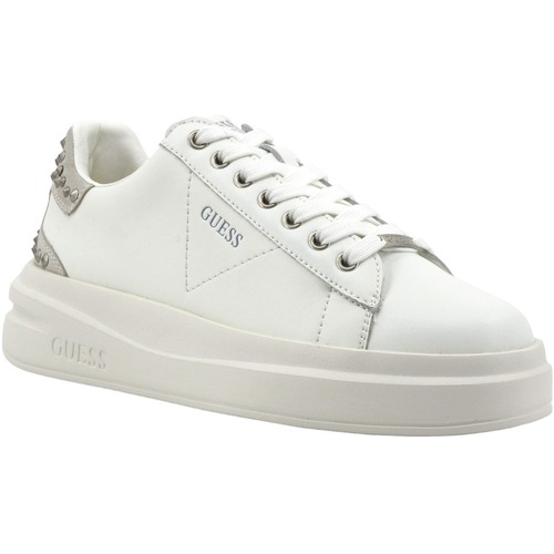 Chaussures Femme Multisport Guess Sneaker Donna White SIlver FLPVIBLEP12 Blanc