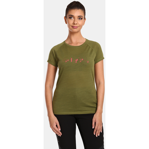 Vêtements T-shirts manches courtes Kilpi T-shirt en laine merinos pour femme ZARJA-W Vert