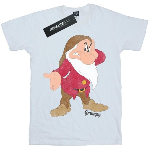 Vêtements Fille T-shirts manches longues Disney Snow White And The Seven Dwarves Classic Grumpy Blanc