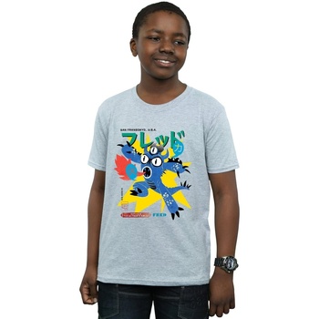 Vêtements Garçon T-shirts manches courtes Disney Big Hero 6 Fred Ultimate Kaiju Gris