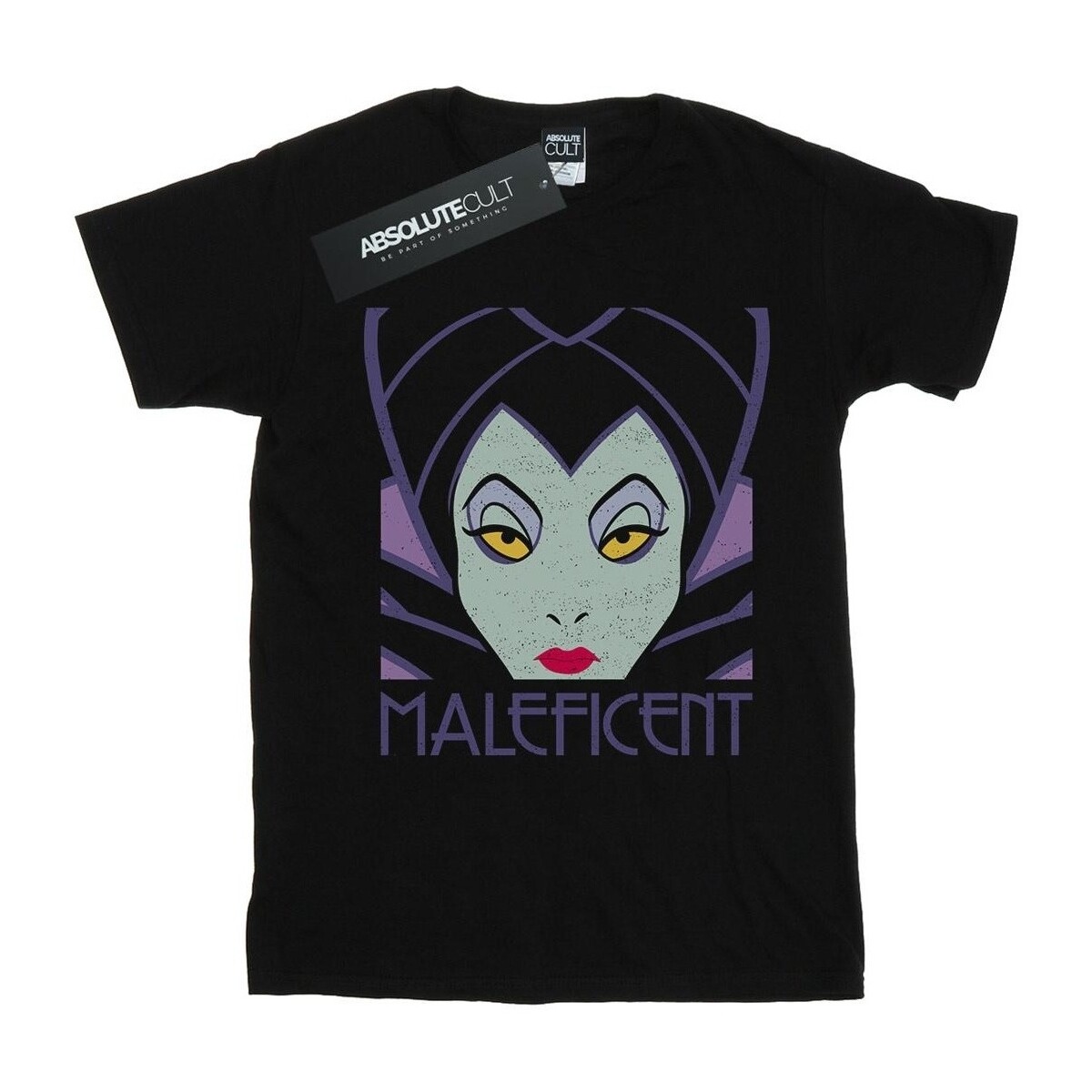 Vêtements Fille T-shirts manches longues Disney Maleficent Cropped Head Noir