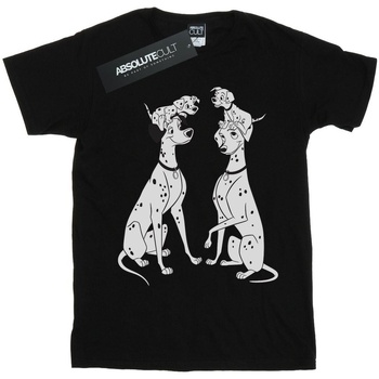 Vêtements Fille T-shirts manches longues Disney 101 Dalmatians Family Noir