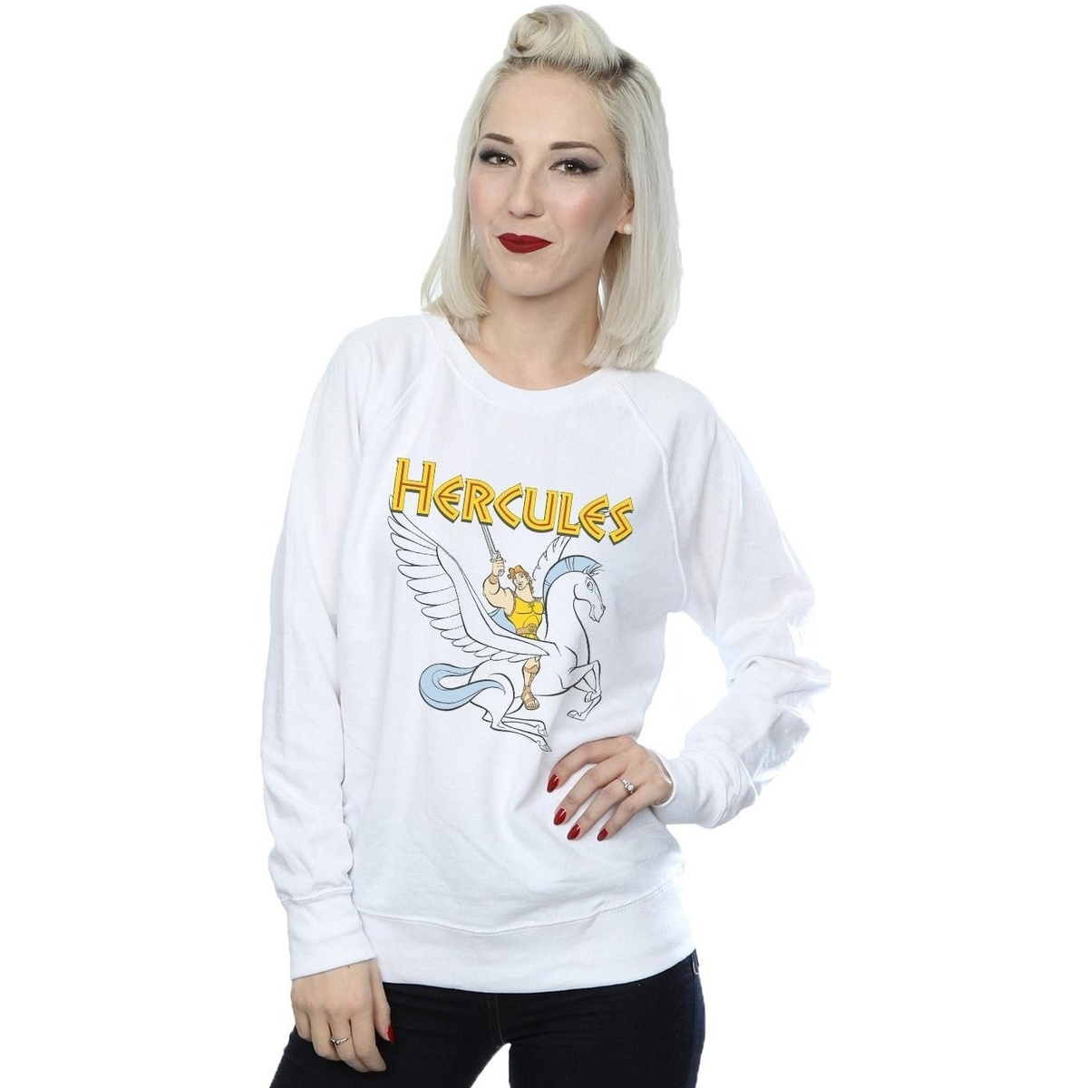 Vêtements Femme Sweats Disney Hercules With Pegasus Blanc