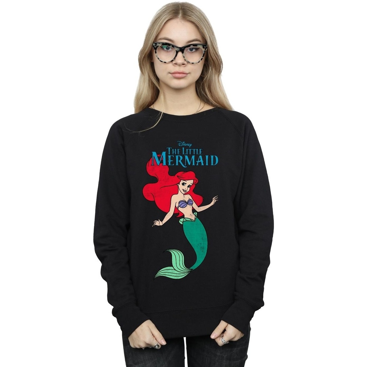 Vêtements Femme Sweats Disney The Little Mermaid Line Ariel Noir
