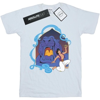Vêtements Fille T-shirts manches longues Disney Aladdin Cave Of Wonders Blanc