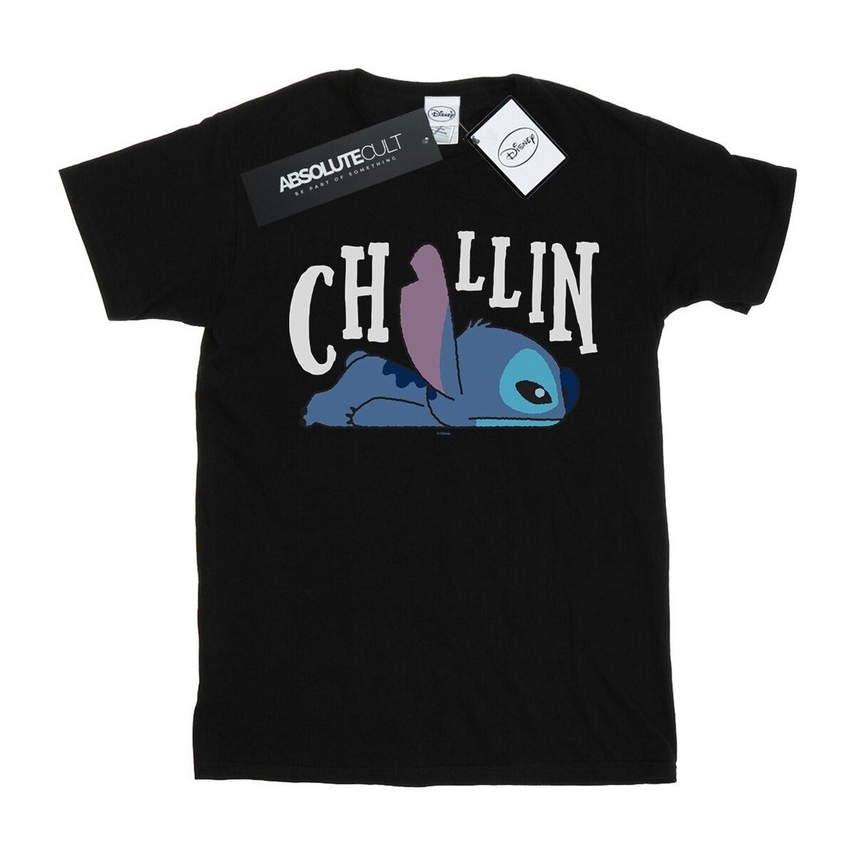 Vêtements Fille T-shirts manches longues Disney Lilo And Stitch Chillin Noir