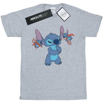 Vêtements Fille T-shirts manches longues Disney Lilo And Stitch Little Devils Gris