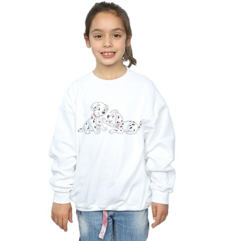 Vêtements Fille Sweats Disney 101 Dalmatians Watercolour Friends Blanc
