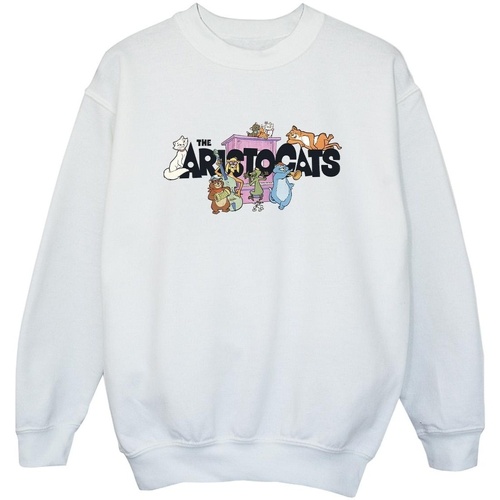 Vêtements Fille Sweats Disney The Aristocats Music Logo Blanc