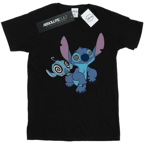 Vêtements Fille T-shirts manches longues Disney Lilo And Stitch Hypnotized Noir