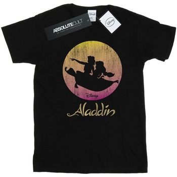 Vêtements Fille T-shirts manches longues Disney Aladdin Flying Sunset Noir
