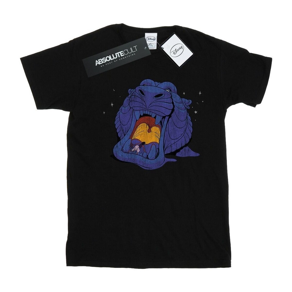 Vêtements Fille Ron Dorff T-shirt girocollo Blu Aladdin Cave Of Wonders Distressed Noir