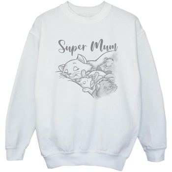 Vêtements Fille Sweats Disney The Aristocats Marie Super Mum Blanc