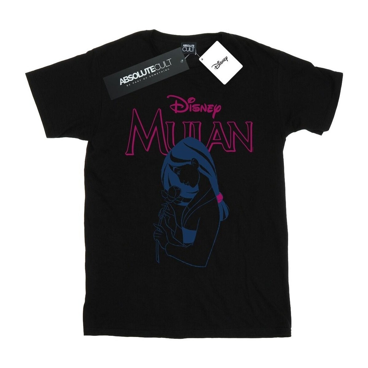 Vêtements Fille T-shirts manches longues Disney Mulan Magnolia Line Noir