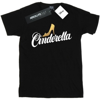 Vêtements Fille T-shirts manches longues Disney Cinderella Shoe Logo Noir