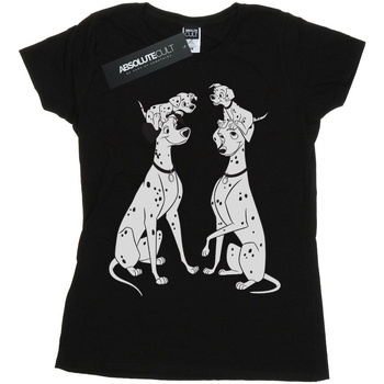 Vêtements Femme T-shirts manches longues Disney 101 Dalmatians Family Noir