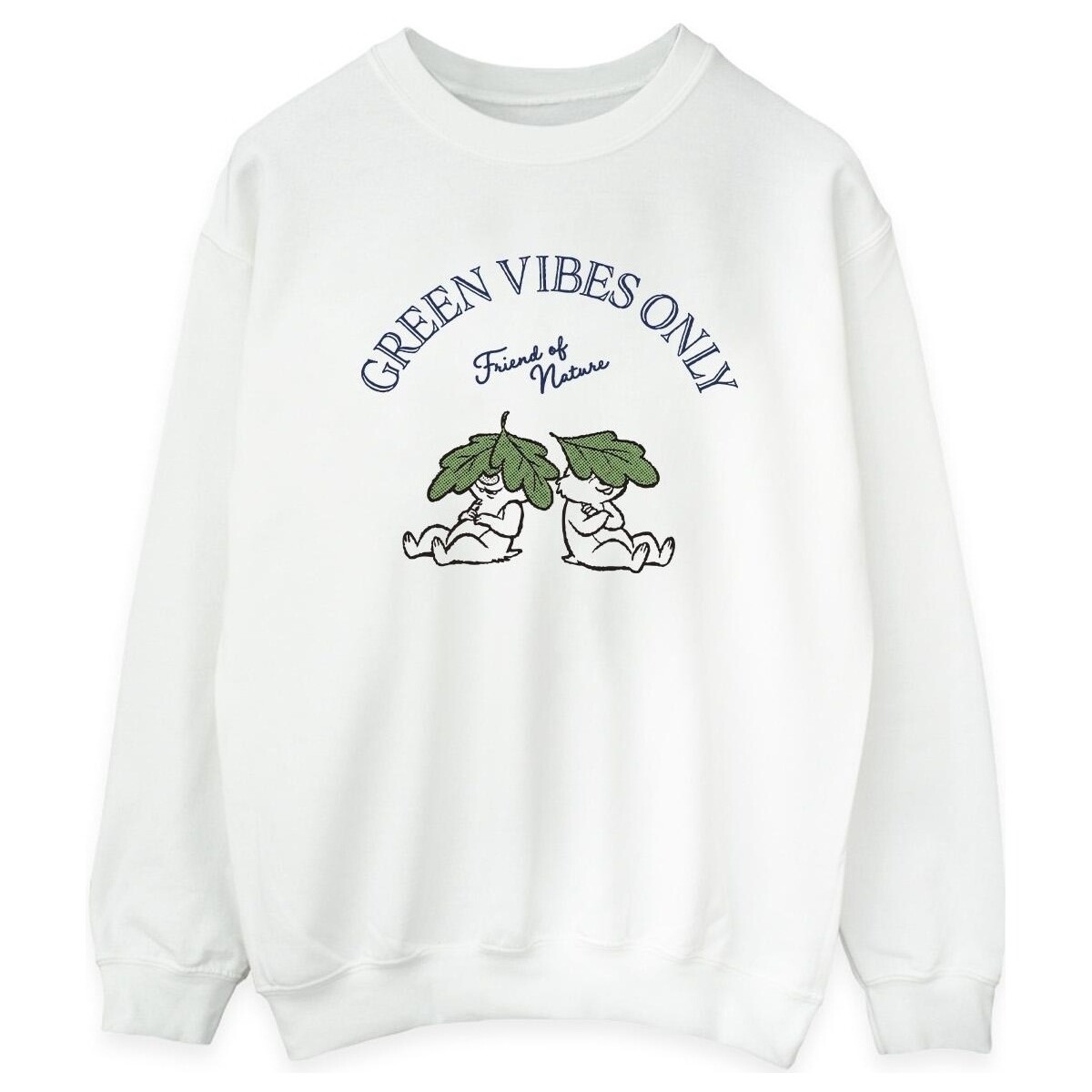 Vêtements Femme Sweats Disney Chip 'n Dale Green Vibes Only Blanc