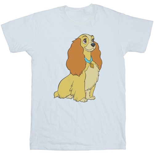 Vêtements Fille T-shirts manches longues Disney Lady And The Tramp Lady Spaghetti Heart Blanc