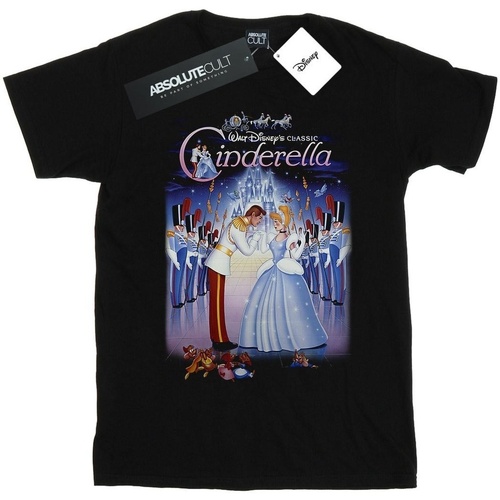 Vêtements Fille T-shirts manches longues Disney Cinderella Collage Poster Noir