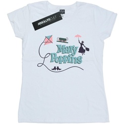 Vêtements Femme T-shirts manches longues Disney Mary Poppins Logo Blanc