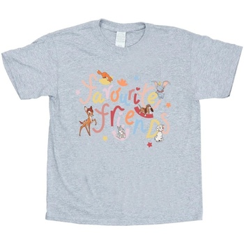 Vêtements Fille T-shirts manches longues Disney Little Friends Favourite Animal Gris