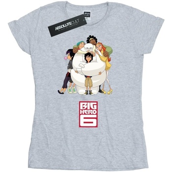 Vêtements Femme T-shirts manches longues Disney Big Hero 6 Baymax Hug Gris