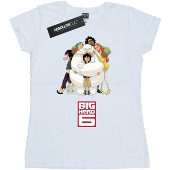 Vêtements Femme T-shirts manches longues Disney Big Hero 6 Baymax Hug Blanc