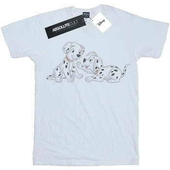Vêtements Fille T-shirts manches longues Disney 101 Dalmatians Watercolour Friends Blanc