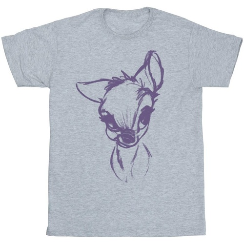 Vêtements Fille T-shirts manches longues Disney Bambi Mood Gris