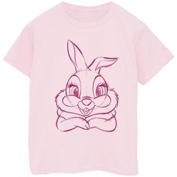 Vêtements Fille T-shirts manches longues Disney Bambi Bunny Rouge