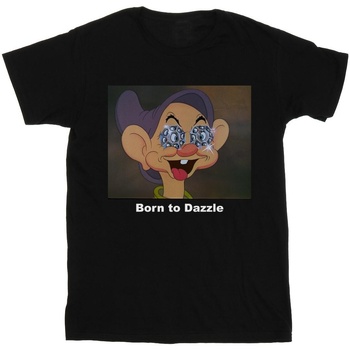 Vêtements Fille T-shirts manches longues Disney Dopey Born To Dazzle Noir