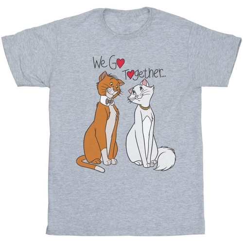 Vêtements Fille T-shirts manches longues Disney The Aristocats We Go Together Gris