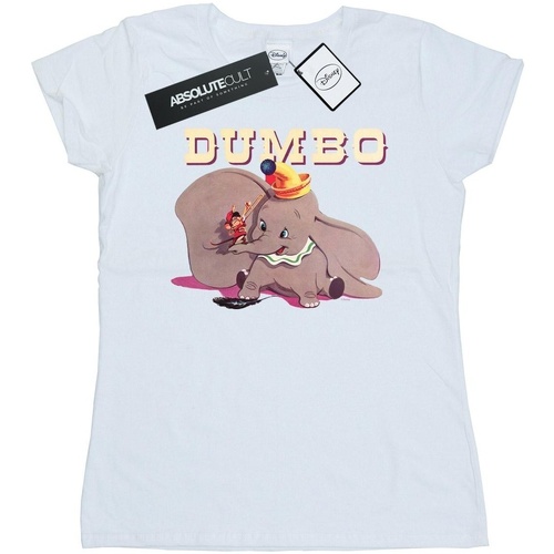 Vêtements Femme T-shirts manches longues Disney Dumbo Timothy's Trombone Blanc