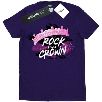 Vêtements Fille T-shirts manches longues Disney The Descendants Rock That Crown Violet