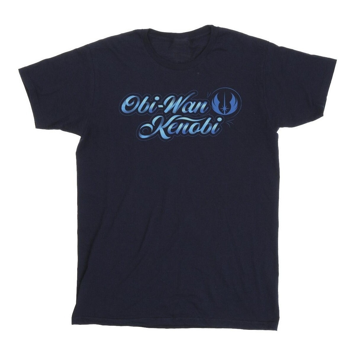 Vêtements Homme T-shirts manches longues Disney Obi-Wan Kenobi Ribbon Font Bleu